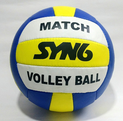 

SYN6 International Standards Volley Ball , Synthetic Rubber Volleyball for practice and professional use Volleyball - Size: (Pack of 1, Blue