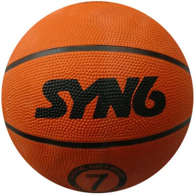 

SYN6 NBA standard professional basketball , High Performance Rubber, Superior Grip , Super Durability Basketball - Size: (Pack of 1, Orange