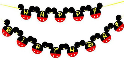 

Boston creative company MICKEY MOUSE BIRTHDAY BANNER - PARTY PROPZ MICKEY THEME HAPPY BIRTHDAY BANNER - MICKEY MOUSE PARTY SUPPLIES - MICKEY MOUSE BIRTHDAY DECORATION - HAPPY BIRTHDAY BANNER - MICKEY MOUSE BIRTHDAY Banner(8.6 ft, Pack of 1)