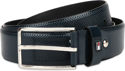 

Tommy Hilfiger Men Formal Blue Genuine Leather Belt, Navy