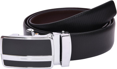 

B&W Men Formal Black Genuine Leather Reversible Belt