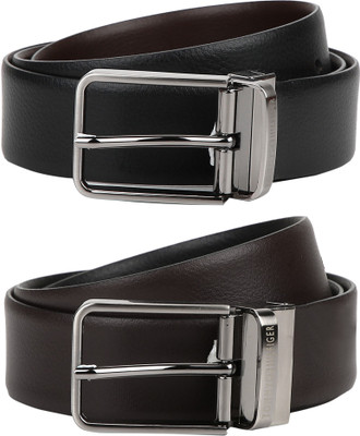 

Tommy Hilfiger Men Formal Black, Brown Genuine Leather Reversible Belt