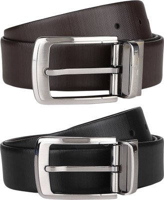 

Tommy Hilfiger Men Formal Black, Brown Genuine Leather Reversible Belt