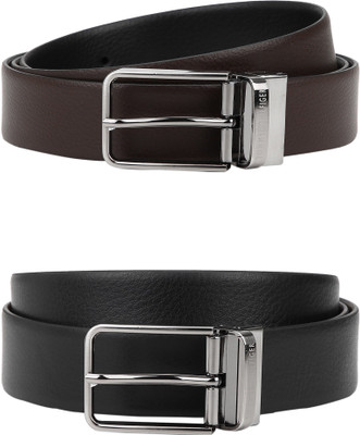 

Tommy Hilfiger Men Formal Black, Brown Genuine Leather Reversible Belt