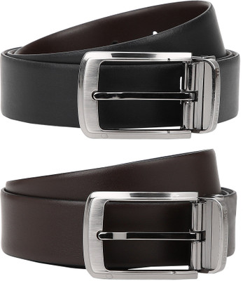 

Tommy Hilfiger Men Formal Black, Brown Genuine Leather Reversible Belt