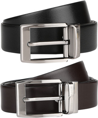 

Tommy Hilfiger Men Formal Black, Brown Genuine Leather Reversible Belt
