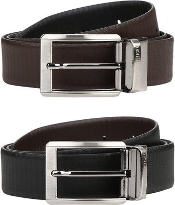 

Tommy Hilfiger Men Formal Black, Brown Genuine Leather Reversible Belt