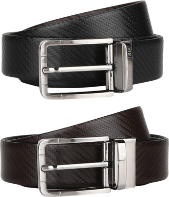 

Tommy Hilfiger Men Formal Black, Brown Genuine Leather Reversible Belt