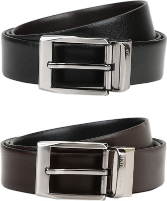 

Tommy Hilfiger Men Formal Black, Brown Genuine Leather Reversible Belt