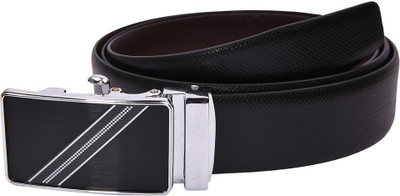 

B&W Men Formal Black Genuine Leather Reversible Belt
