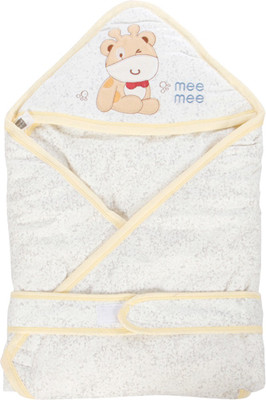 

MeeMee Plain  Hooded Baby Blanket(Cotton, Yellow
