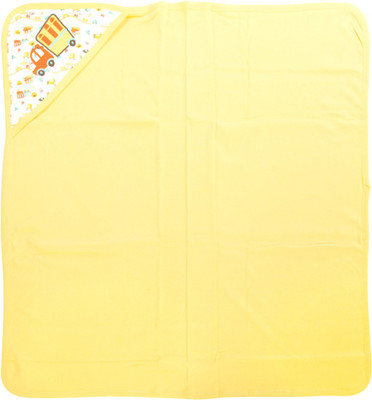 

MeeMee Printed  Hooded Baby Blanket(Cotton, Yellow