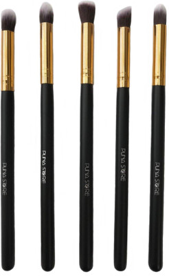 

Puna Store 5 piece Eye Shadow Brush Set(Black+Gold)(Pack of 5)