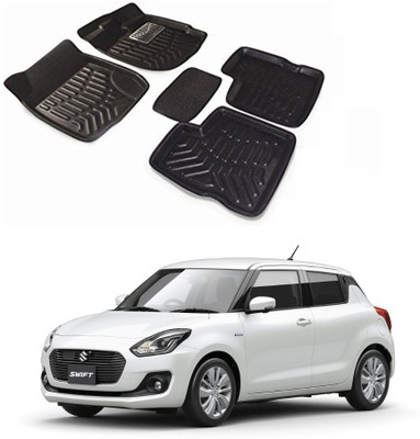 AUTOGARH PVC (Polyvinyl Chloride) 3D Mat For  Maruti Suzuki New Swift(Black)