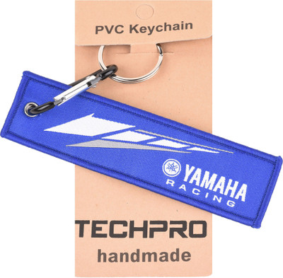 

Techpro Doublesided Yamaha Blue Racing Cloth Locking Key Chain(Multicolor)
