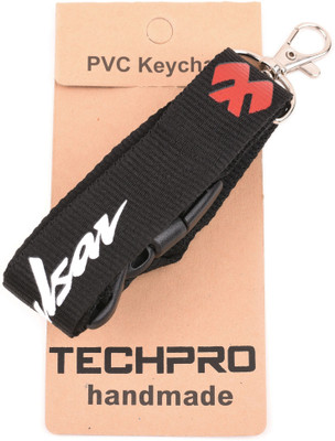 

Techpro Pulsar Black and Red Logo ID tag Locking Key Chain(Multicolor)