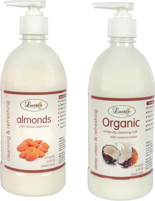

Luster ALMOND CLEANSING MILK + ORGANIC CLEANSING MILK(1000 ml)