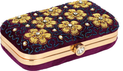 

HimalayaHandicraft Casual Purple Clutch