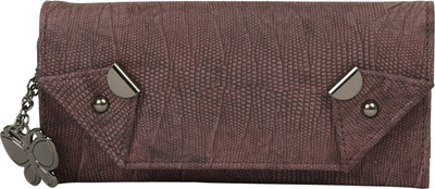 

Butterflies Casual Maroon Clutch