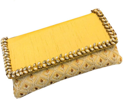 

Craftbazaar Party Yellow Clutch