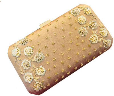 

Craftbazaar Party Gold Clutch