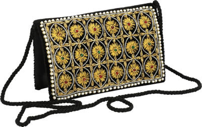 

HimalayaHandicraft Party Black Clutch