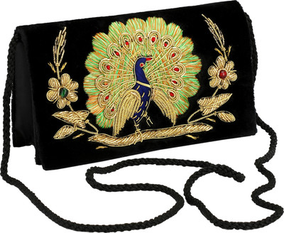 

HimalayaHandicraft Party Black Clutch