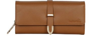 

Butterflies Casual Tan Clutch