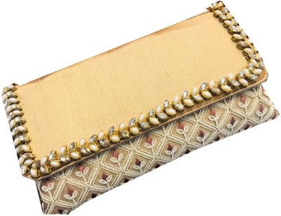 

Craftbazaar Party Gold Clutch