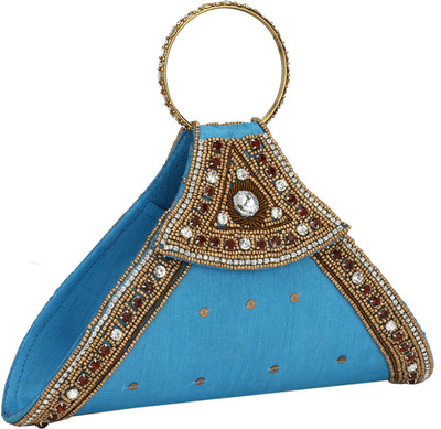

HimalayaHandicraft Casual Blue Clutch