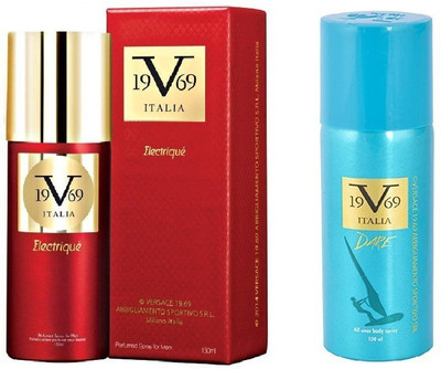 

Versace Eletrique Perfumed Spray 150 ml With Dare All over Body Spray 150 ml(Set of 2)