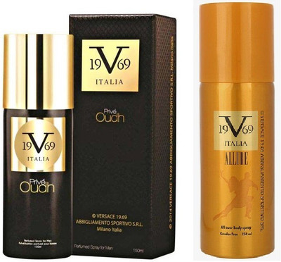

Versace Prive Oudh Perfumed Spray 150 ml With Allure All Over Body Spray 150 ml(Set of 2)