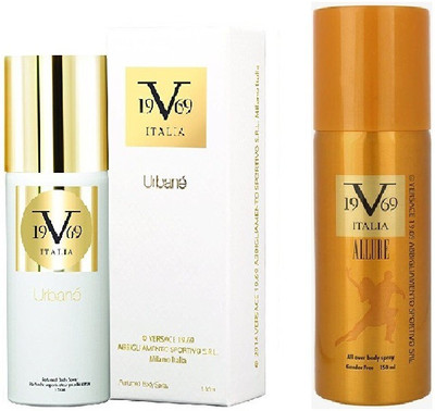 

Versace Urbane Perfumed Spray 150 ml With Allure All Over Body Spray 150 ml(Set of 2)