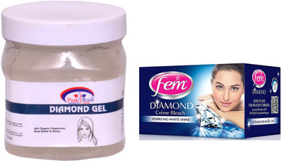 

Pink Root Diamond Gel 500ml and FEM Diamond Crème Bleach(Set of 2)