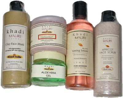

khadi mauri HERBALFACIAL KIT 3(Set of 5)