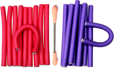 

Out Of Box Roller Self Holing 20 Pieces Hair Curler Rods, 1 Piece Hair Remover Stick Threading Epilator Spring It(Set of 21)