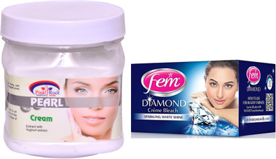 

Pink Root Pearl Cream 500ml and FEM Diamond Crème Bleach(Set of 2)
