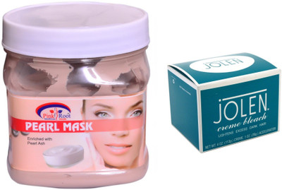

Pink Root Pearl Mask 500ml and JOLEN Crème Bleach 18g(Set of 2)