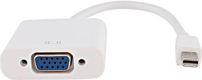 

Microware TV-out Cable Mini Display Port to VGA Adaptor (White, For MacBook) HDMI Adapter(Compatible with MACBOOK, White)