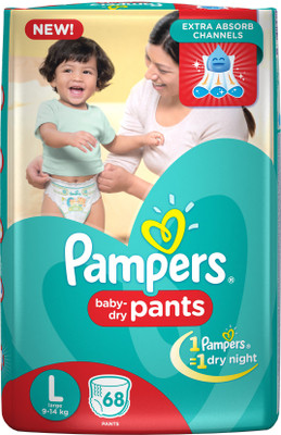 

Pampers Pampers Pants Diapers - L(68 Pieces)