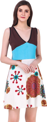 bluebell cloud Women A-line Multicolor Dress