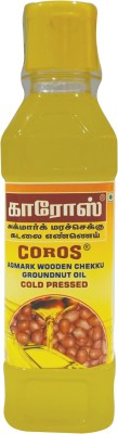 Coros oil COLD PRESSED WOODEN CHEKKU GROUNDNUT OIL Groundnut Oil Plastic Bottle(250 ml)