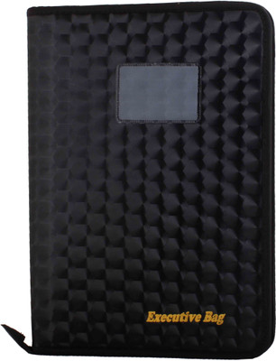

ZesTale Premium Leatherette Document Folder(Set Of 1, Black)