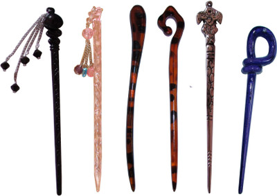 

WEEK Combo of Multi Color Juda Sticks Bun Stick(Multicolor)
