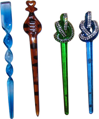 

FAN Combo of Multi Color Juda Sticks Bun Stick(Multicolor)