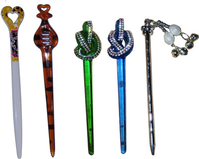 

YUPUU Combo of Multi Color Juda Sticks Bun Stick(Multicolor)