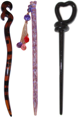 

INKU Combo of Multi Color Juda Sticks Bun Stick(Multicolor)