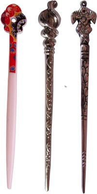 

IOP Combo of Multi Color Juda Sticks Bun Stick(Multicolor)