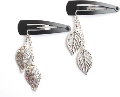 

Pretty Ponytails Mother Daughter Matching Accessory Set | Gift Set for Mother Daughter | Mothers Day Gift | Leaf Hair Accessories Tic Tac Clip(Silver)