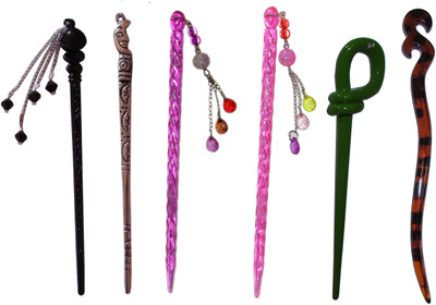 

EDIT Combo of Multi Color Juda Sticks Bun Stick(Multicolor)